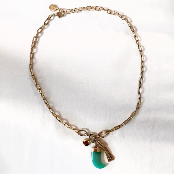 ✨ Graziano Cn ✨ Turquoise Horn Pendant Necklace - Picture 2 of 5